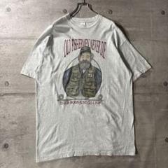 90s USA製 OLD FISHERMEN NEVER パロディ　Tシャツ