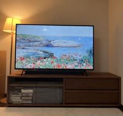 MUJI 無印良品 テレビ台 テレビボード ローボード オーク材 ガラス扉｜家具・インテリア