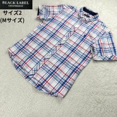 ブラックレーベルクレストブリッジ✨CBチェック 半袖シャツ サイズ2(Mサイズ)