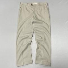 90s DAKS 1タック センタープレス レーヨン スラックス ドレープ 光沢