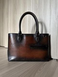 限定品 ベルルッティ トゥジュールミニ レザー バッグ ダブルパティーヌ 美品 BERLUTI - 限定品 ベルルッティ トゥジュールミニ レザー バッグ