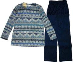 Wacoal シルクパジャマ　シルバー　葉の柄　リーフ柄　M ◎新品タグ付き Wacoal ワコール 男女ペア シルク パジャマ MとL