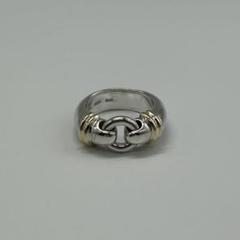 ティファニー TIFFANY サークルリング 14号 SV YG コンビ