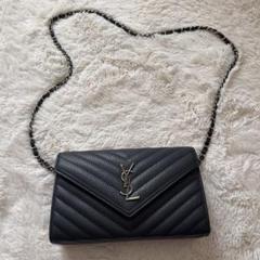 YSL ノベルティー ブラック キルティング クラッチバッグ YSL ノベルティー ブラック キルティング クラッチバッグ - メルカリ