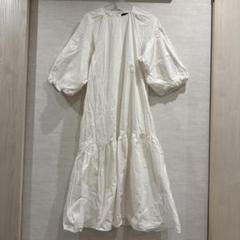 配色ステッチバルーン袖ワンピース 美品 Kastaneのサムネイル