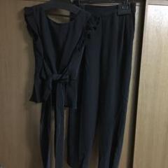 【新品】セットアップ パンツ 黒のサムネイル