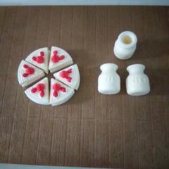 タカラ モコモコちゃんのくものケーキやさんの小物セット 昭和レトロ