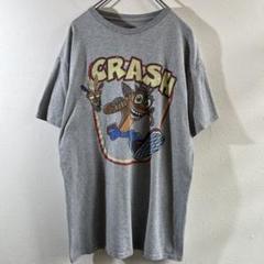 T-94 Crash Bandicoot プリント Tシャツ Lサイズ グレー