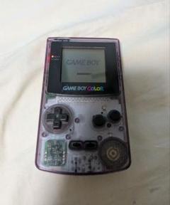 《電源入る》GAME BOY COLOR ジャンク品　クリアパープル