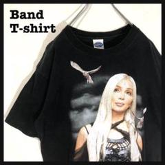 2002 シェール CHER ツアー Tシャツ バンT L 黒 ビッグプリント
