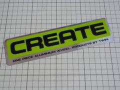 正規品 CREATE ALUMINIUM WHEEL ステッカー 当時物