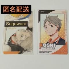 ハイキュー ファンパーク おみくじ 大吉 菅原孝支 ハイキュー!! ファンパーク 箔押しクリアカード スナップマイド