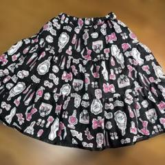 mezzo piano 130 コスメ柄シフォンスカート
