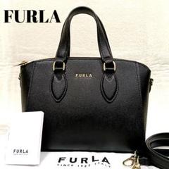 FURLA フルラ ミネルヴァ ミニサッチェル ブラック黒 2way