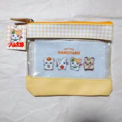 【新品】とっとこハム太郎×サンキューマート　コラボアイテム　クリアフラットポーチのサムネイル