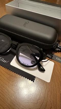 新品メガネストアー⭐︎Glar/ ブラックフレーム ネイビー レンズ サングラス