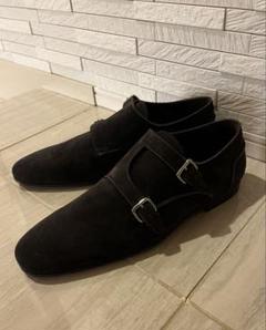 【LOUIS VUITTON】スエード ドレスシューズ 26.5cm 濃茶色