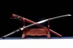 特価焼刃木の葉紋『シンロン侍』 武具 刀装具 日本刀 模造刀 居合刀 日本刀 模造刀 居合刀 斬馬刀 龍泉剣 清剣 T 10焼刃木の葉紋侍刀