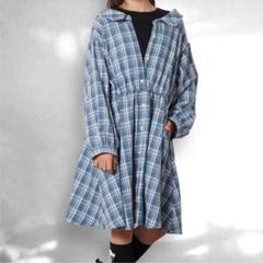 S-332 a.v.v レイヤード ワンピース チェック柄 長袖 160