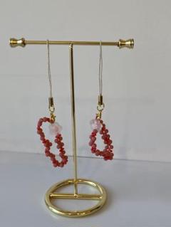 【9】パステルビーズ ハンドメイド チャーム2本セット