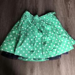 GAP GAPkids ギャップ　キッズ　グリーン　スカート　ドット　120