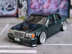 ホットウィールカスタム メルセデスベンツ 560 マジョーラ緑☆トミカ改造 ホットウィールカスタム メルセデスベンツ 560 マジョーラ緑