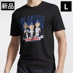 【稀少】ロサンゼルス・ドジャース MVPトリオ Tシャツ Lサイズ 大谷翔平のサムネイル