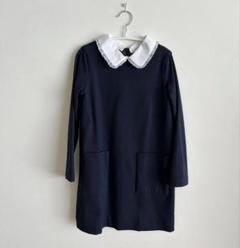 Bonpoint ネイビー長袖ワンピース 6A フォクシーニューヨーク Dress Noir Unit 40622 ワンピース 38