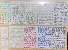 英字シール 文字シール 11枚セット まとめ売り