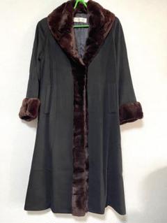 □Z1694 特価 Hi Style フォックスファー カシミヤ混ウールコート ...