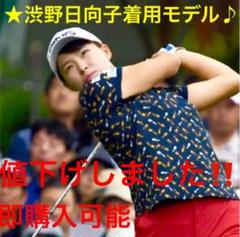 新品 BEAMSGOLF 総柄ポロシャツ 渋野日向子選手着用 BEAMS - 【大人気】渋野日向子プロ着用 BEAMS GOLFポロシャツM