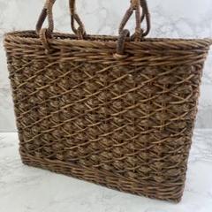 あけびのつる　物入れ　バケット アケビ 蔓(つる) 篭 バスケット