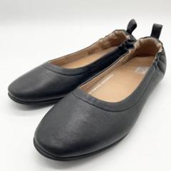 ⭐︎未使用⭐︎Fitflopフラットシューズ24㌢ F-MODE バックル シマーラックス フラットフォーム トゥーポスト