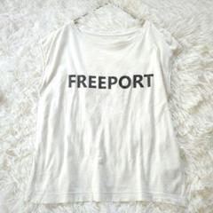 アッパーハイツ ロゴプリント ルーズカットソー ノースリーブ Ｔシャツ