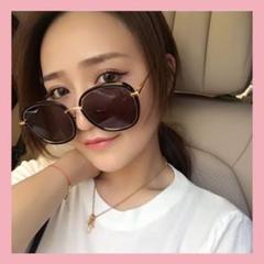 サングラス 【大人気】韓国 ユニセックス ブラック スクエア