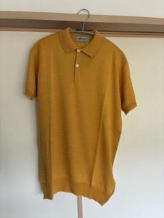 新品未使用　JohnSmedley 半袖ポロシャツ　S 黄色　春夏のサムネイル