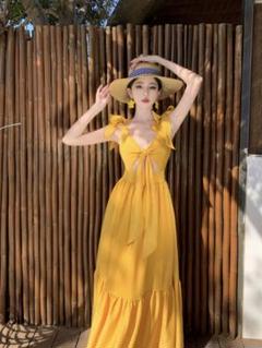 レディースロングワンピース♪夏海レジャーにぴったり！