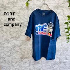 【g9】【PORT and company】　 半袖Tシャツ ブルー【L】