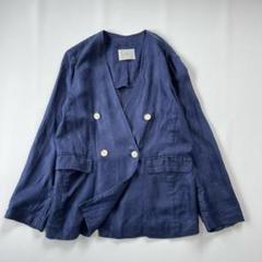 IENA イエナ麻100% 定価2.9万　フレンチリネンノーカラー　ジャケット IENA（ノーカラージャケット）のフリマアイテム一覧