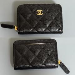 即発送可能♪関税なし】CHANEL キャビアスキンコインパース