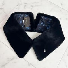 LOUIS VUITTON ミンクファー LV金具 ティペット 付け襟 レース