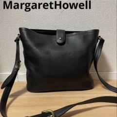✨️美品✨️ MargaretHowell ショルダーバッグ　レザー　ブラック
