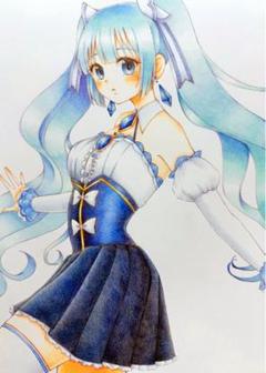 手描きイラスト 初音ミク