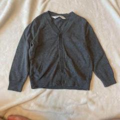 キッズ男の子女の子　100 H&M 長袖カーディガングレーシンプル　フォーマル