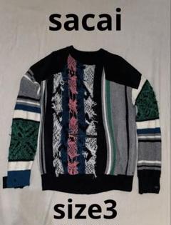 sacai ニット セーター サイズ3 サカイ