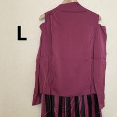 SALE！ 【新品】長袖 ブラウス ワイドパンツ セットアップ L