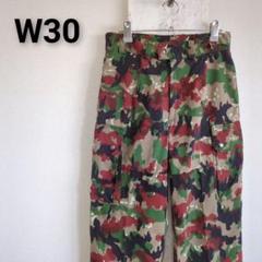 実物　スイス軍　M83　アルペンカモフラージュパンツ　30インチ　AL16