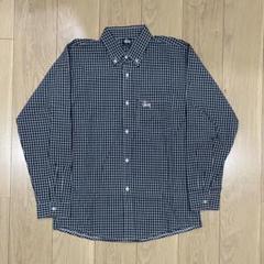 【希少】USA製 90's old stussy 長袖シャツ ネルシャツ stussy 90s 白タグ 長袖 チェックシャツ USA オールド