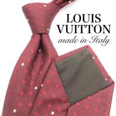 【美品】LOUIS VUITTON モノグラム ドット ロゴ 光沢 ボルドー