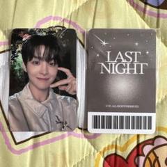 ジフン トレカ treasure LAST NIGHT フーディー 特典付き 特典 ジフン トレカ付き！ treasure LAST NIGHT フーディー